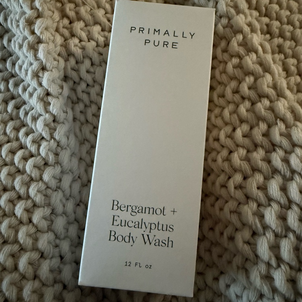 New in Box Primally Pure Bergamot + Eucalyptus Body Wash